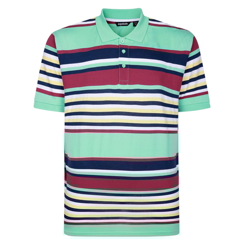 Bigdude Summer Stripe Polo Jelly Mint